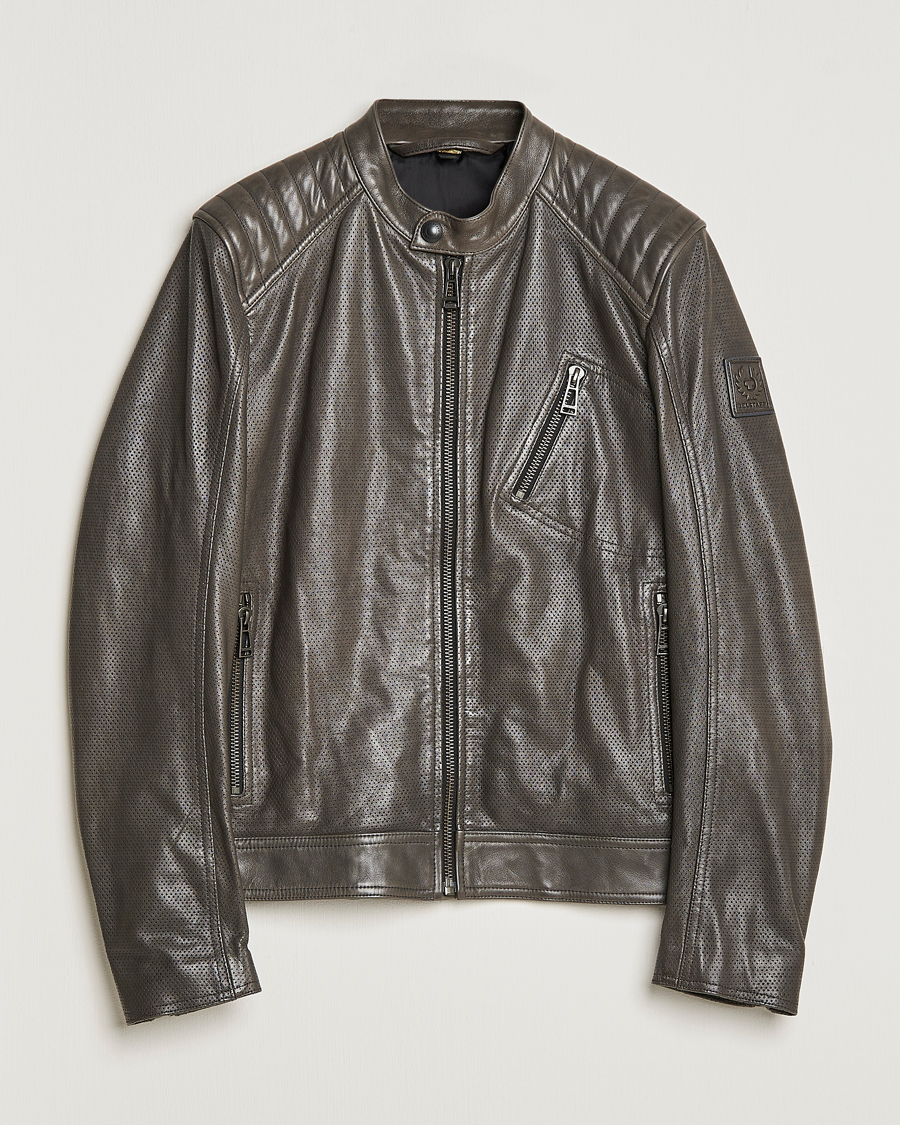 Herr | Jackor | Belstaff | V Racer Air Leather Jacket Dark Grey