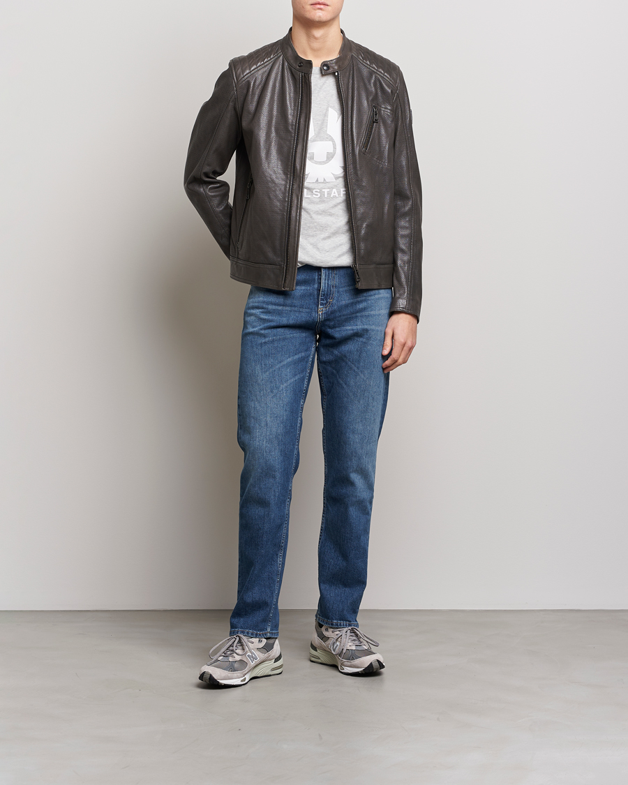 Herr | Jackor | Belstaff | V Racer Air Leather Jacket Dark Grey