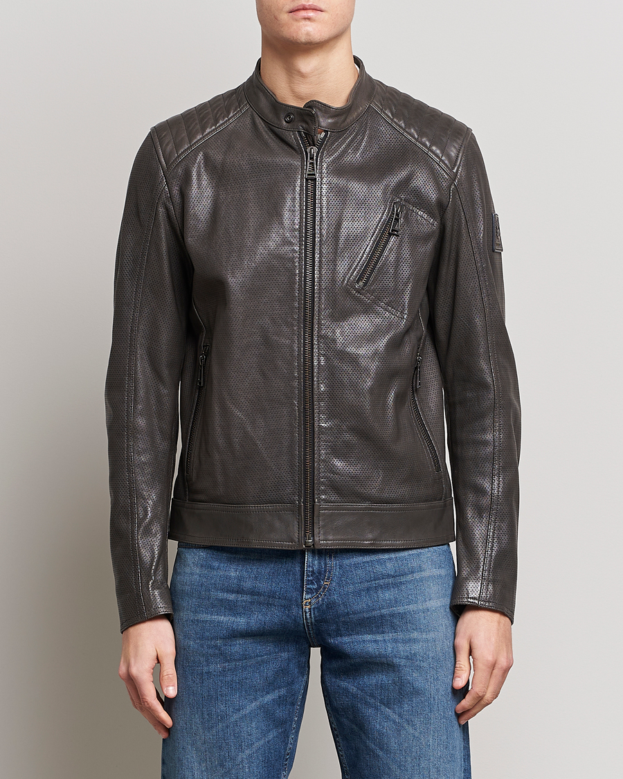 Herr | Jackor | Belstaff | V Racer Air Leather Jacket Dark Grey
