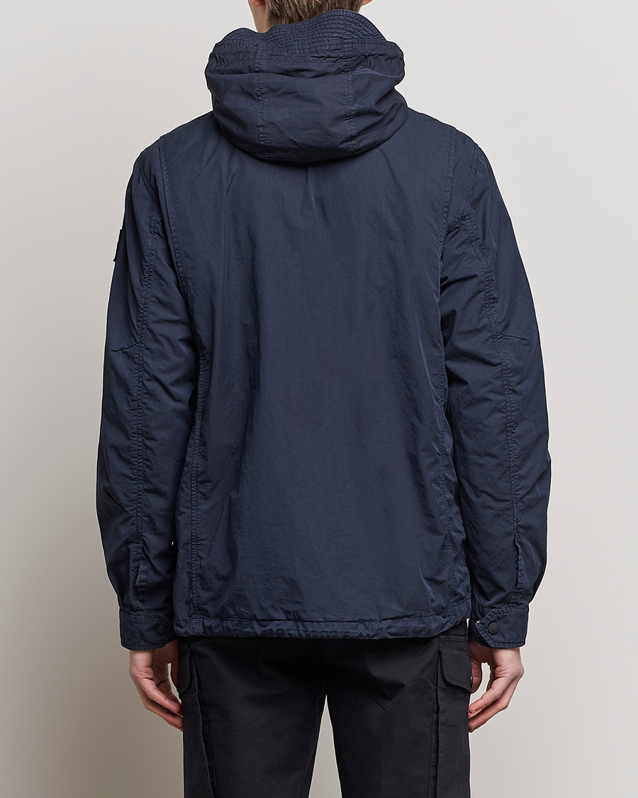 Herr | Jackor | Belstaff | Deploy Cotton/Nylon Field Jacket Dark Ink/Black