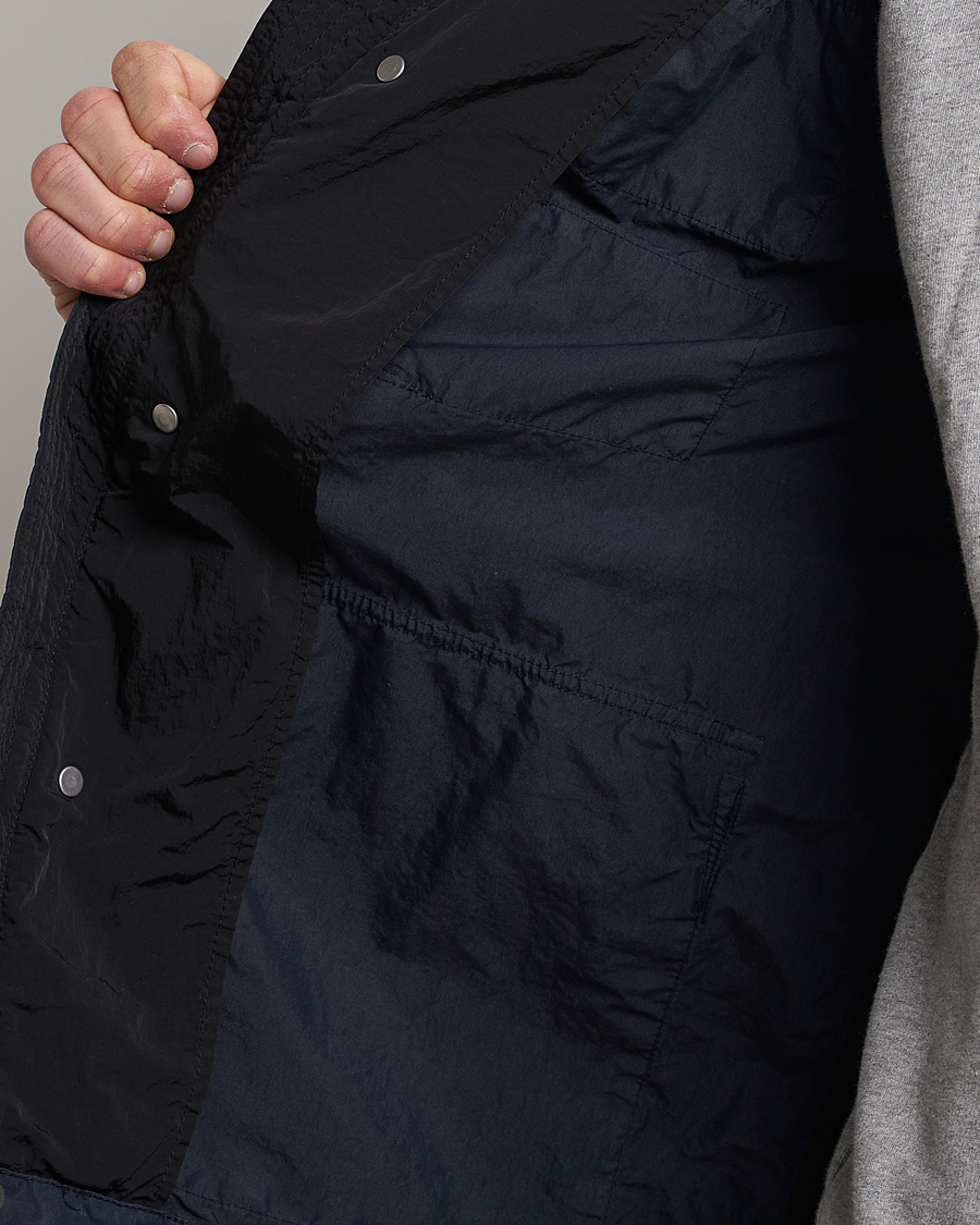 Herr | Jackor | Belstaff | Deploy Cotton/Nylon Field Jacket Dark Ink/Black