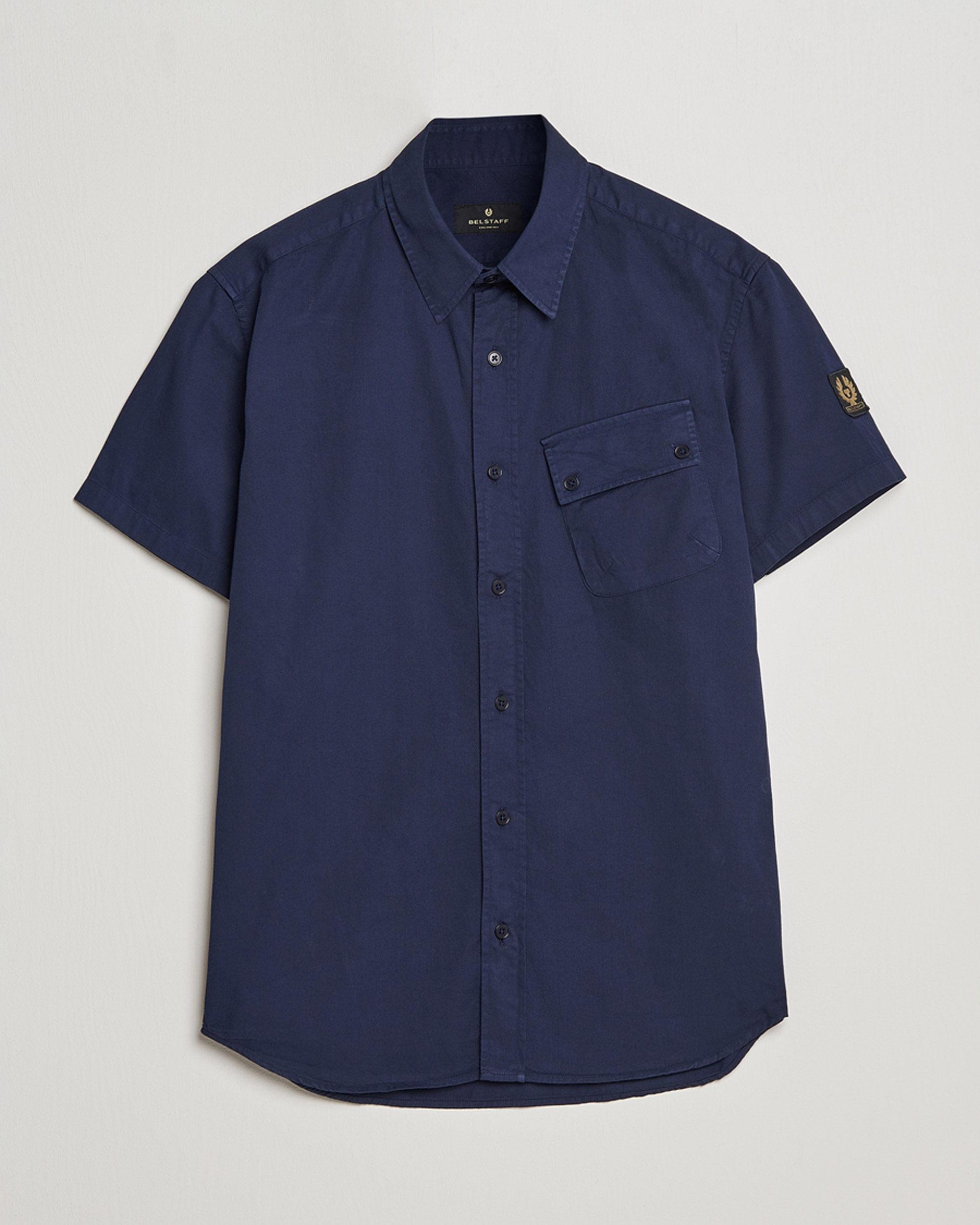 Herr | Skjortor | Belstaff | Short Sleeve Pitch Shirt Neep Navy