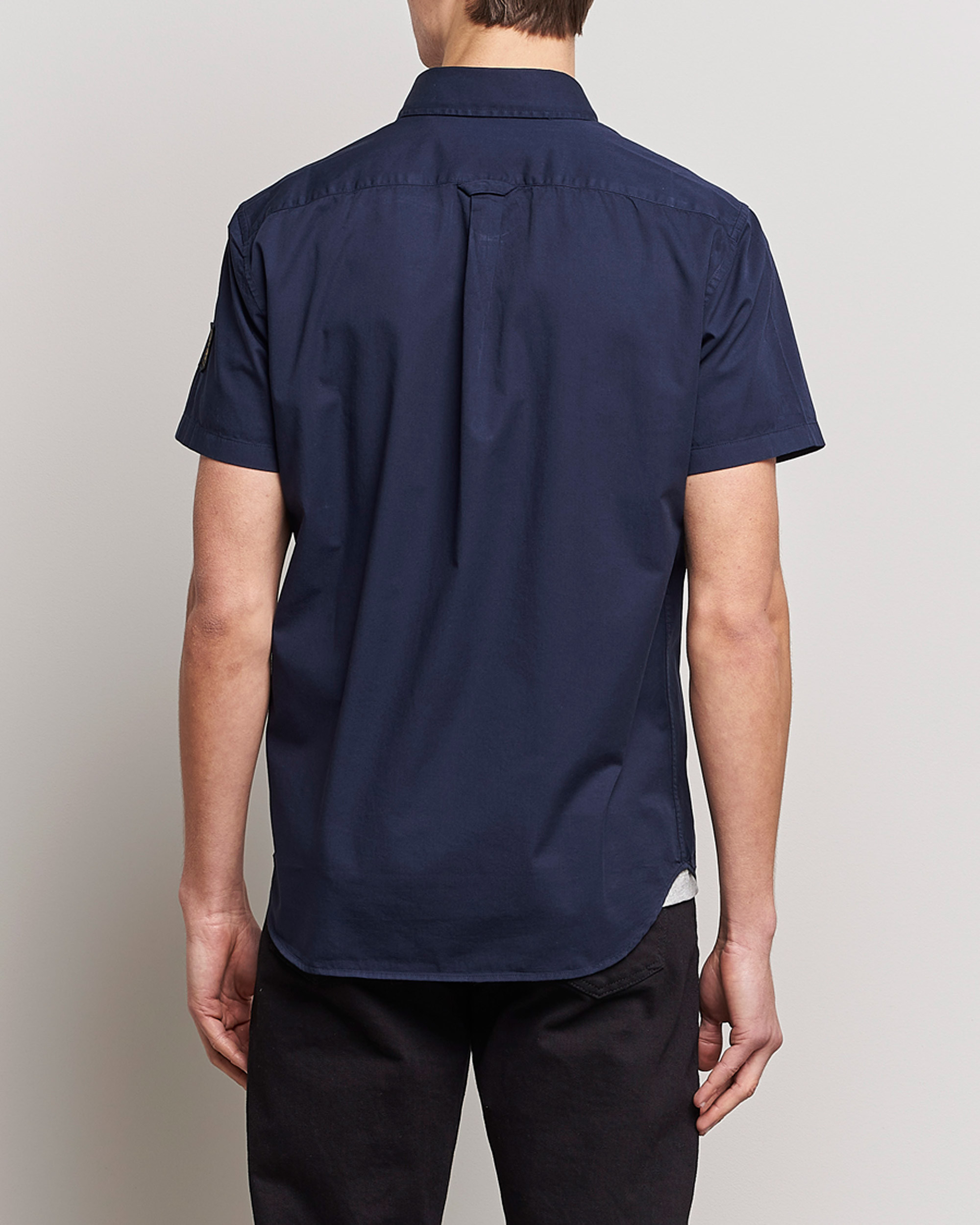Herr | Skjortor | Belstaff | Short Sleeve Pitch Shirt Neep Navy