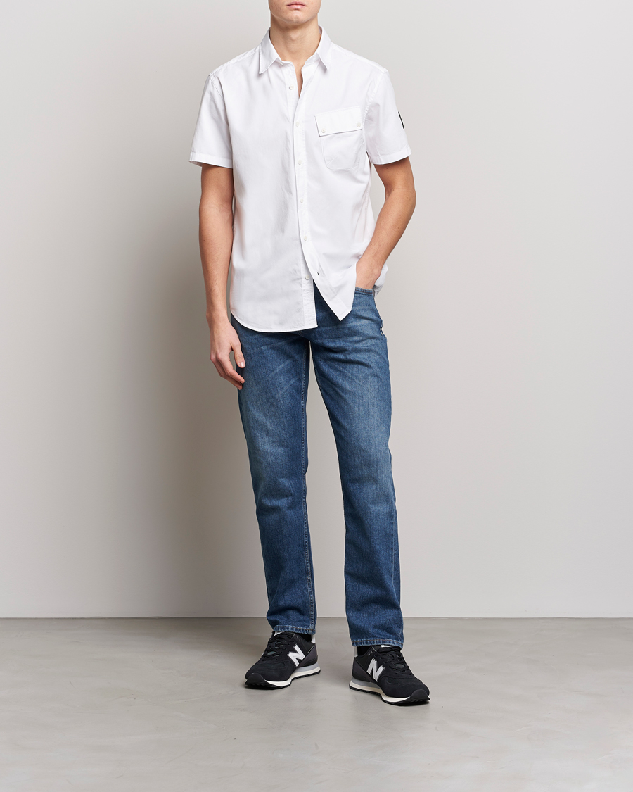 Herr | Skjortor | Belstaff | Short Sleeve Pitch Shirt White