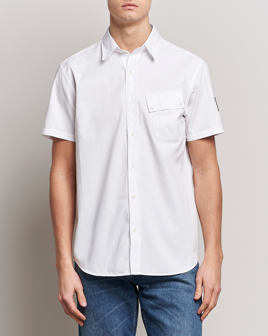 Herr | Skjortor | Belstaff | Short Sleeve Pitch Shirt White