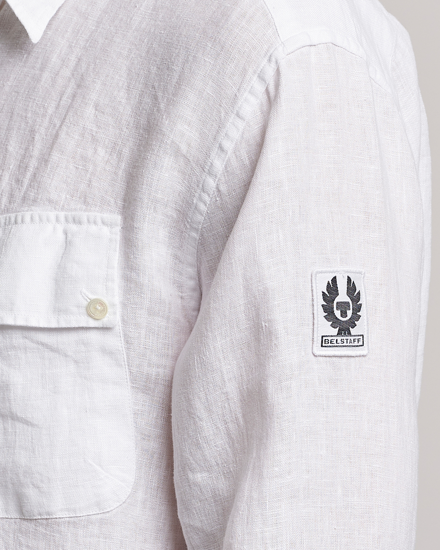 Herr | Skjortor | Belstaff | Pitch Linen Pocket Shirt White