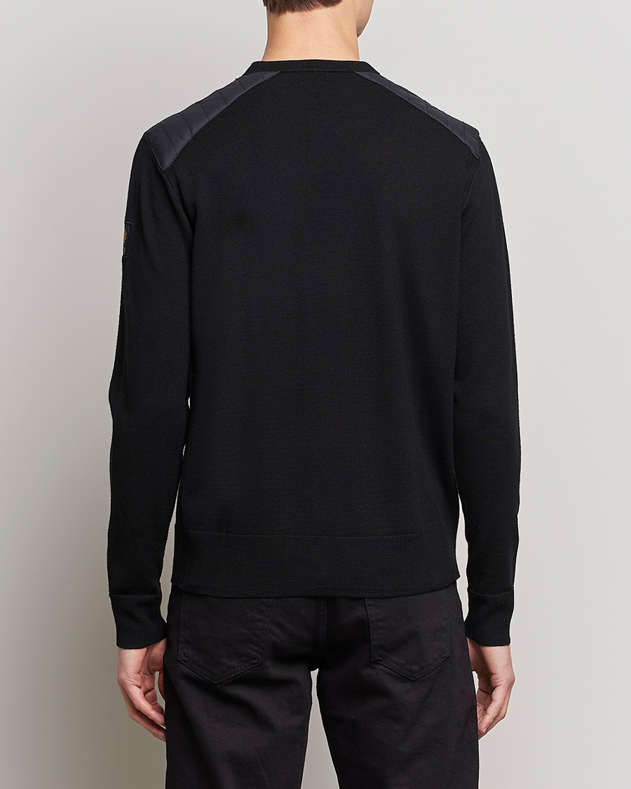 Herr | Tröjor | Belstaff | Kerrigan Crew Neck Merino Sweatshirt Black