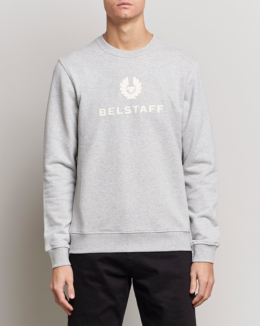 Herr | Best of British | Belstaff | Signature Crewneck Old Silver Heather