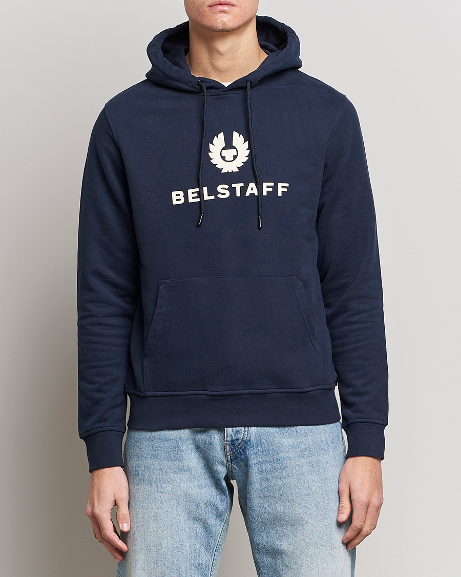Herr | Tröjor | Belstaff | Signature Hoodie Dark Ink