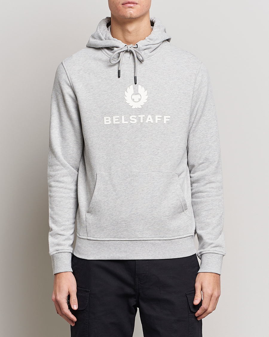 Herr | Tröjor | Belstaff | Signature Hoodie Old Silver Heather