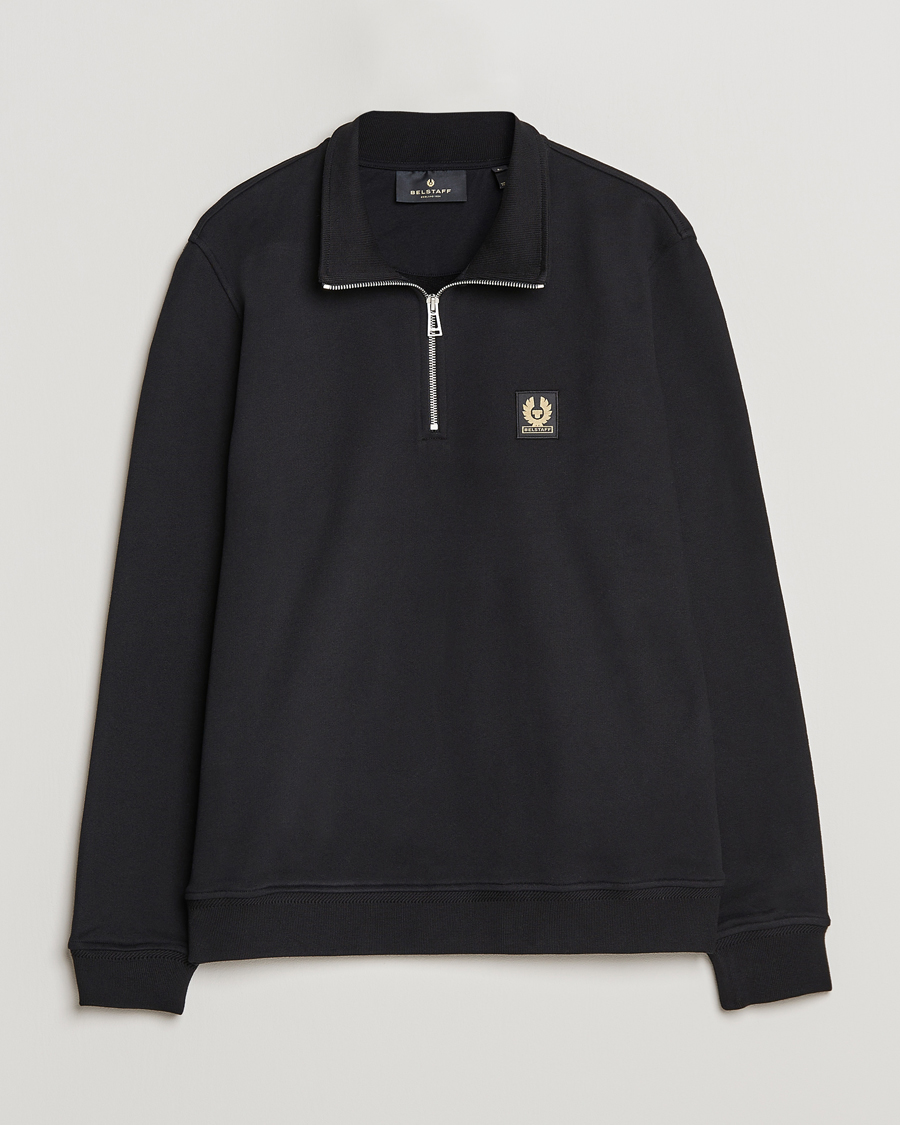 Herr | Tröjor | Belstaff | Signature Half Zip Sweatshirt Black