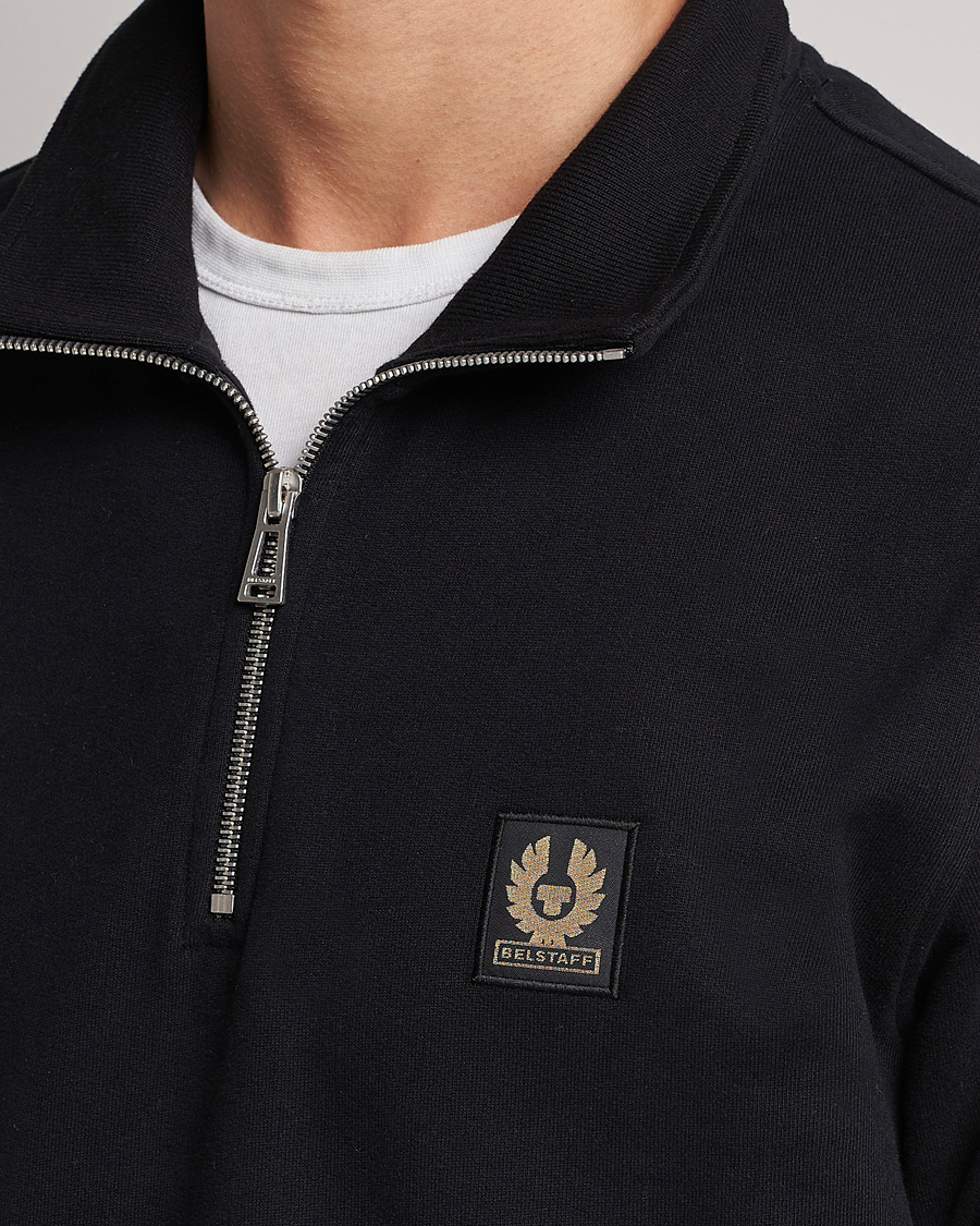 Herr | Tröjor | Belstaff | Signature Half Zip Sweatshirt Black
