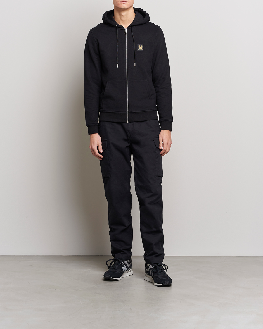 Herr | Tröjor | Belstaff | Full Zip Hoodie Black