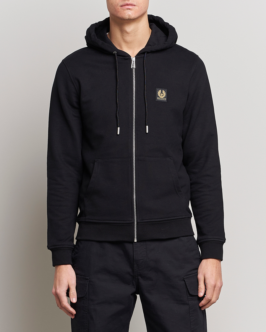 Herr | Tröjor | Belstaff | Full Zip Hoodie Black