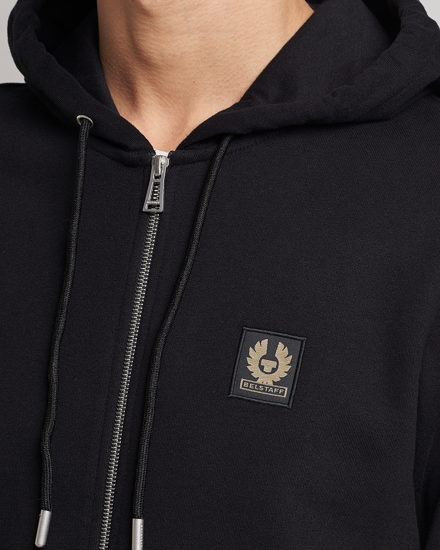 Herr | Tröjor | Belstaff | Full Zip Hoodie Black