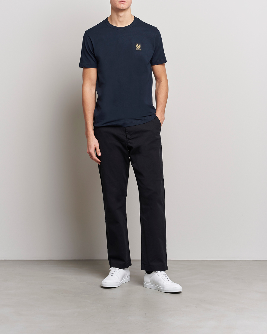 Herr | T-Shirts | Belstaff | Cotton Logo T-Shirt Dark Ink