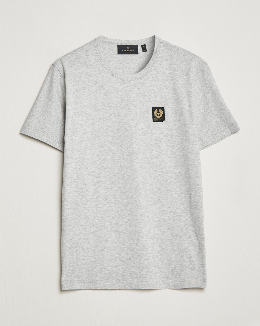 Herr | T-Shirts | Belstaff | Cotton Logo T-Shirt Old Silver Heather