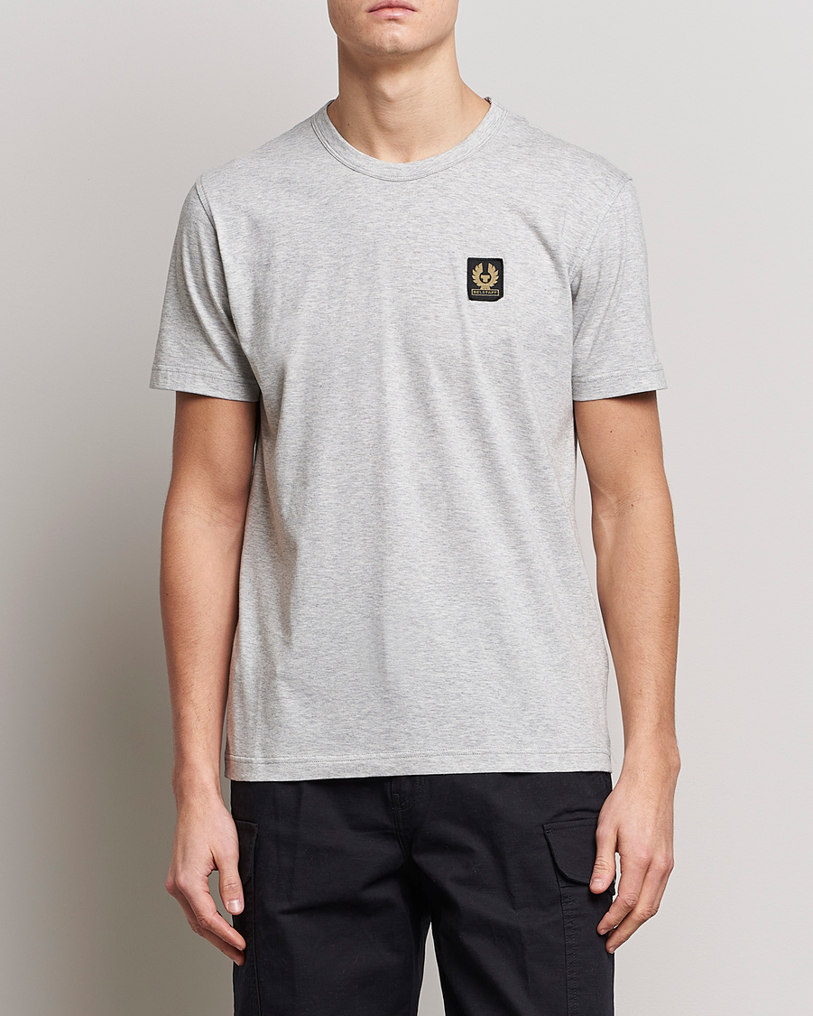 Herr | T-Shirts | Belstaff | Cotton Logo T-Shirt Old Silver Heather
