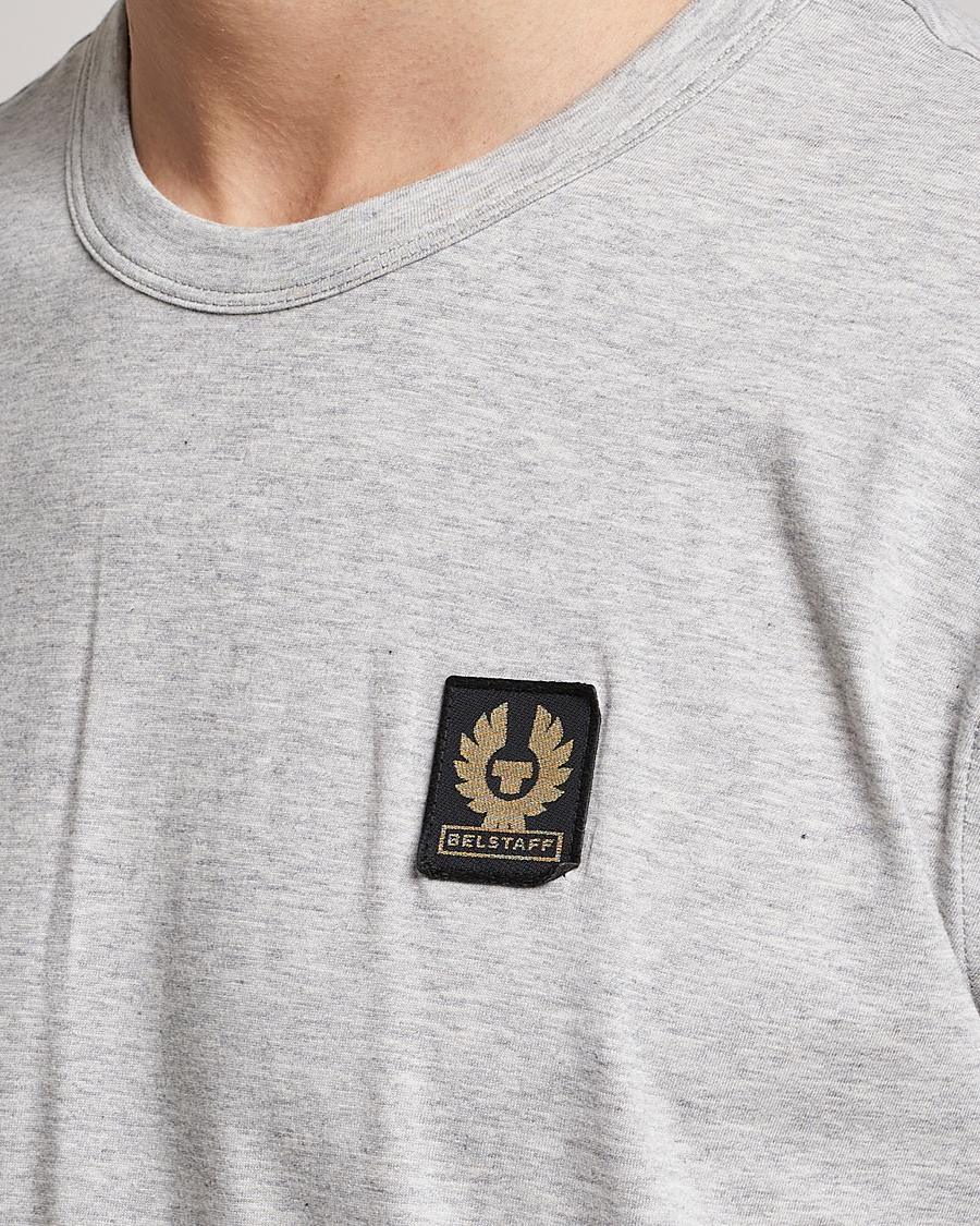 Herr | T-Shirts | Belstaff | Cotton Logo T-Shirt Old Silver Heather