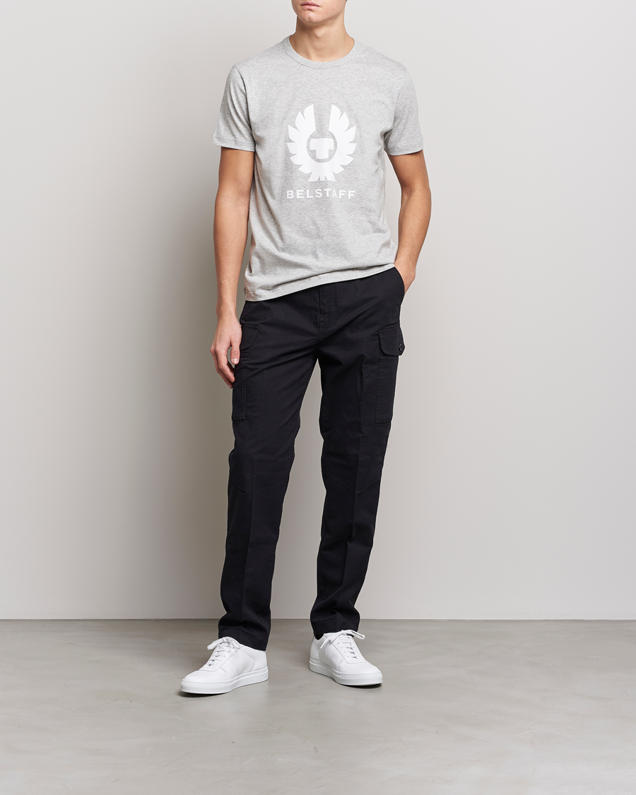Herr | T-Shirts | Belstaff | Phoenix Logo T-Shirt Old Silver Heather