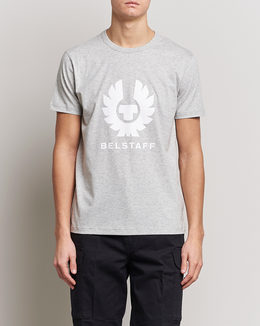 Herr | T-Shirts | Belstaff | Phoenix Logo T-Shirt Old Silver Heather