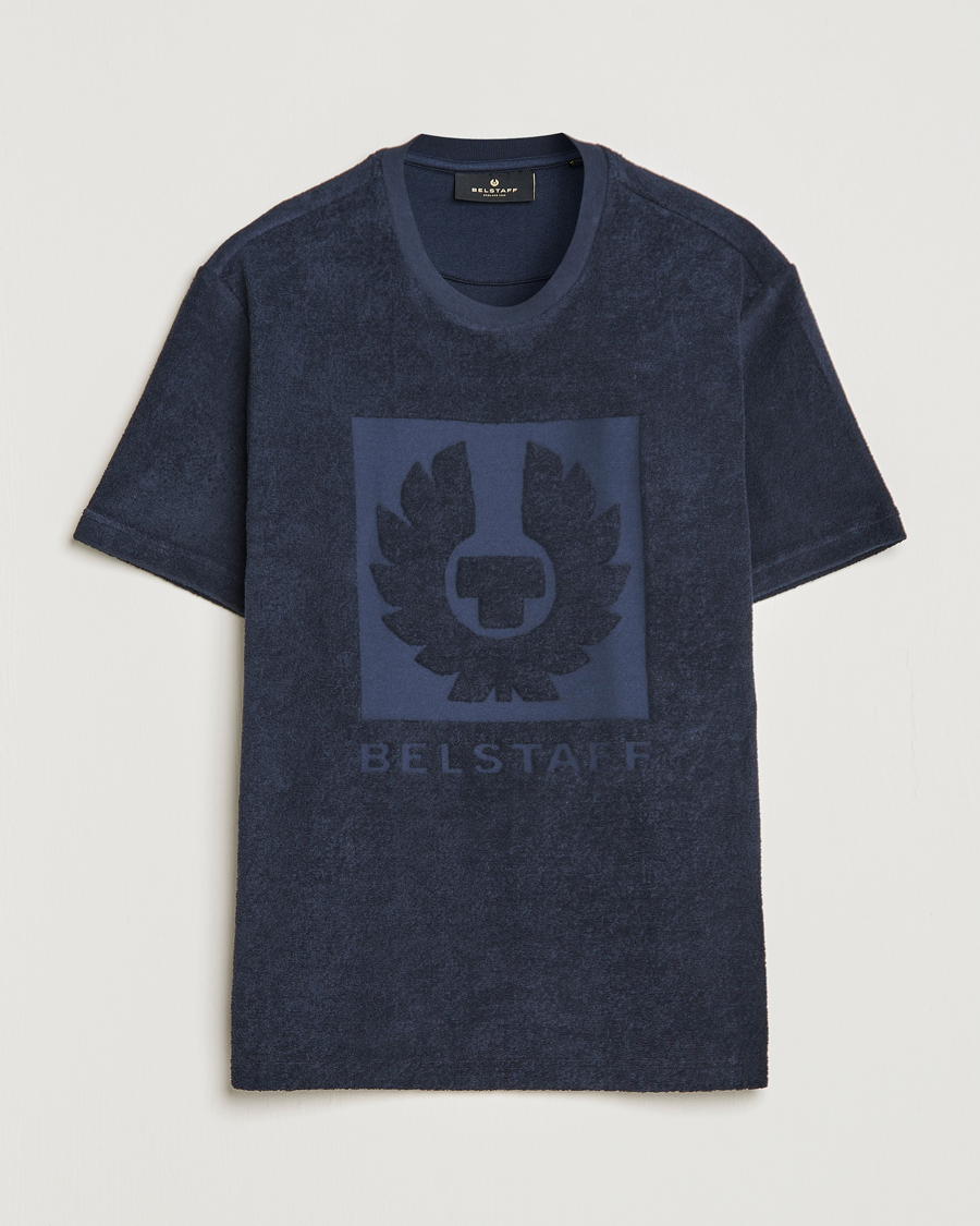 Herr | T-Shirts | Belstaff | Turret Terry Logo T-Shirt Dark Ink