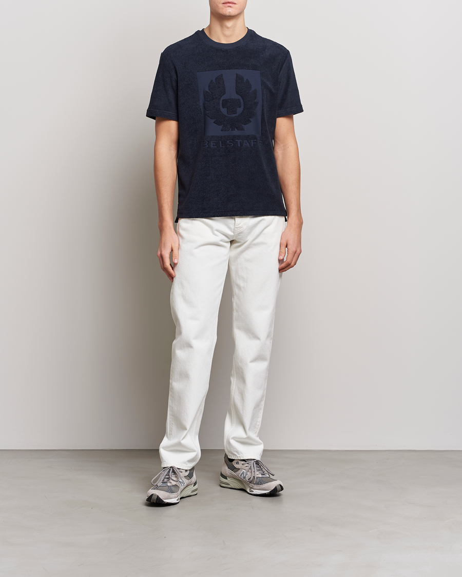 Herr | T-Shirts | Belstaff | Turret Terry Logo T-Shirt Dark Ink