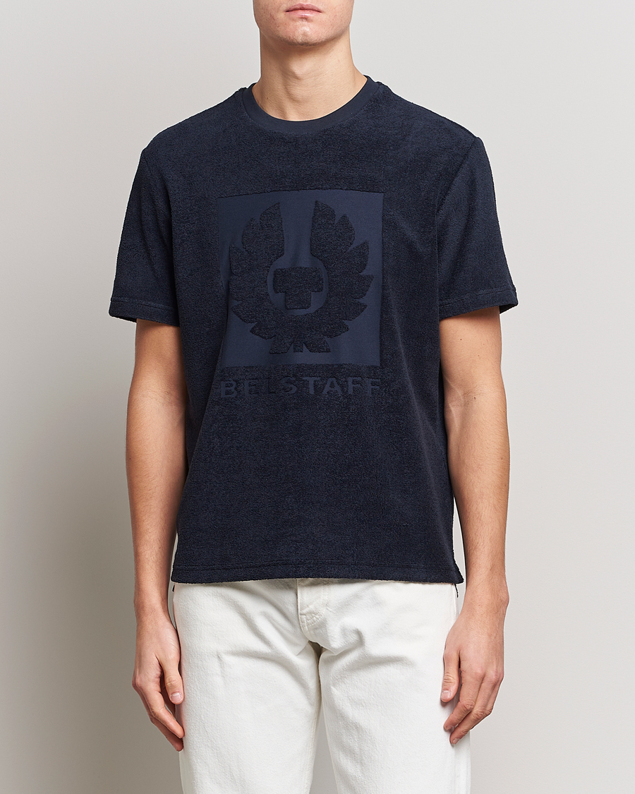 Herr | T-Shirts | Belstaff | Turret Terry Logo T-Shirt Dark Ink