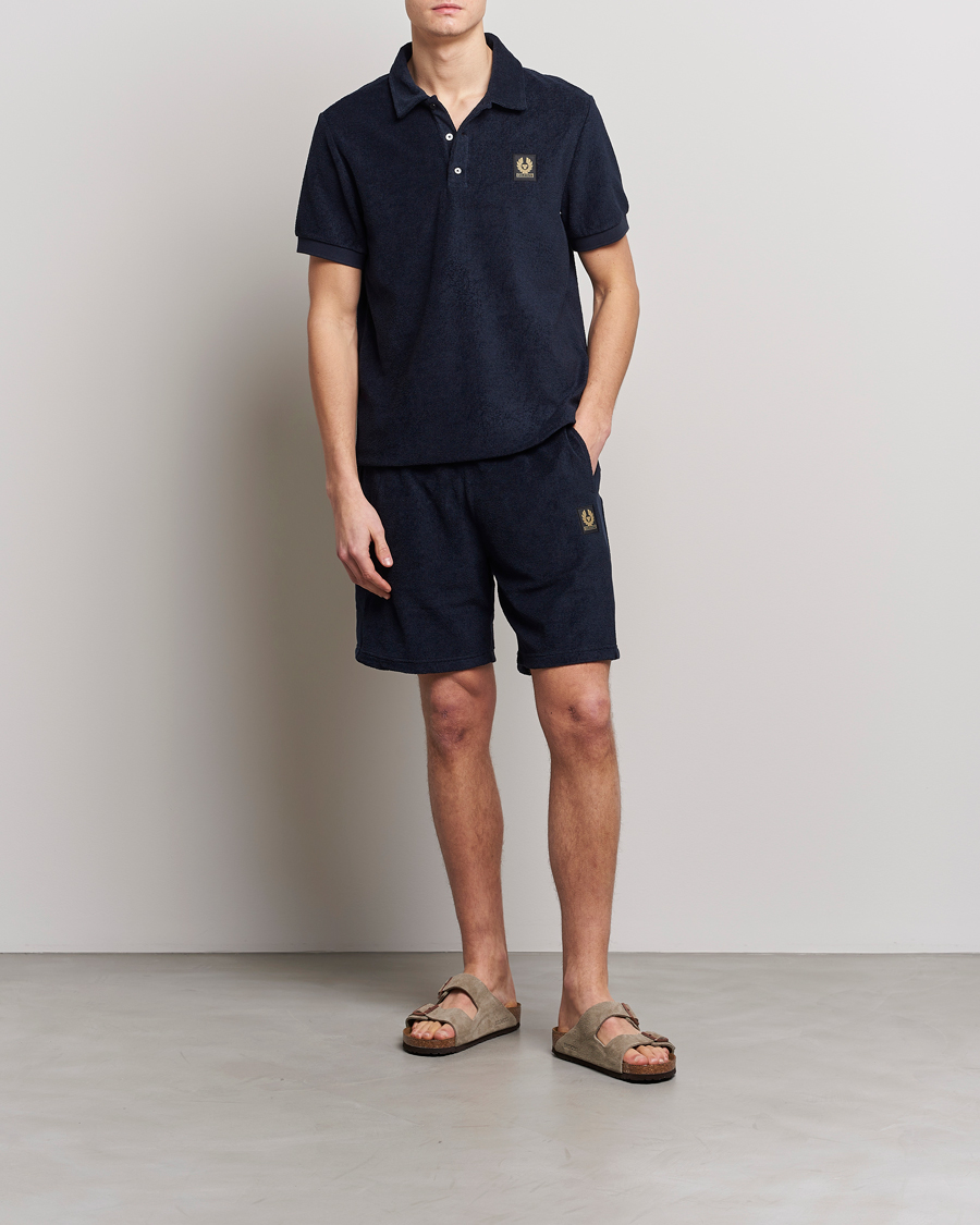 Herr | Pikéer | Belstaff | Tether Terry Polo Dark Ink