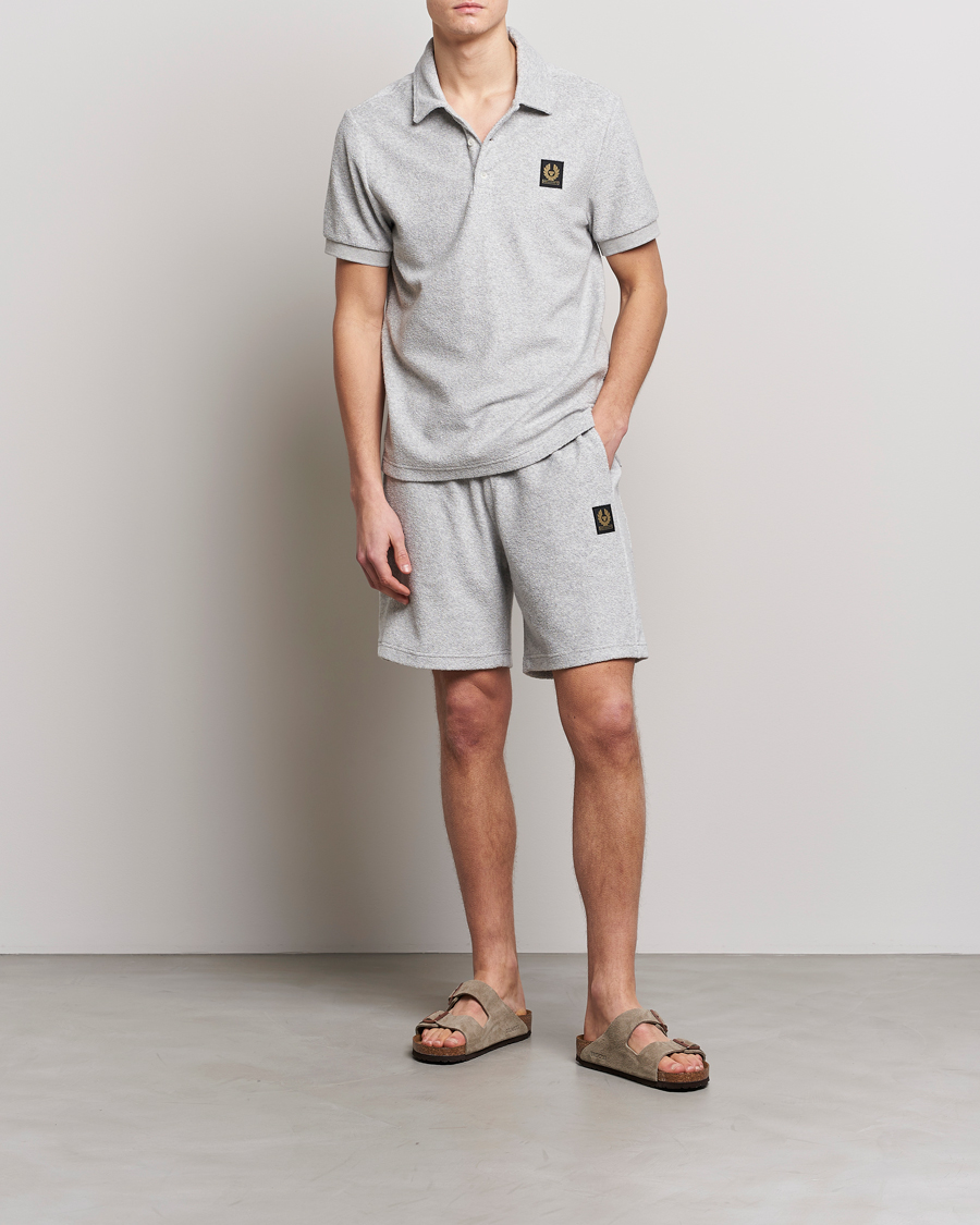 Herr | Pikéer | Belstaff | Tether Terry Polo Old Silver Heather