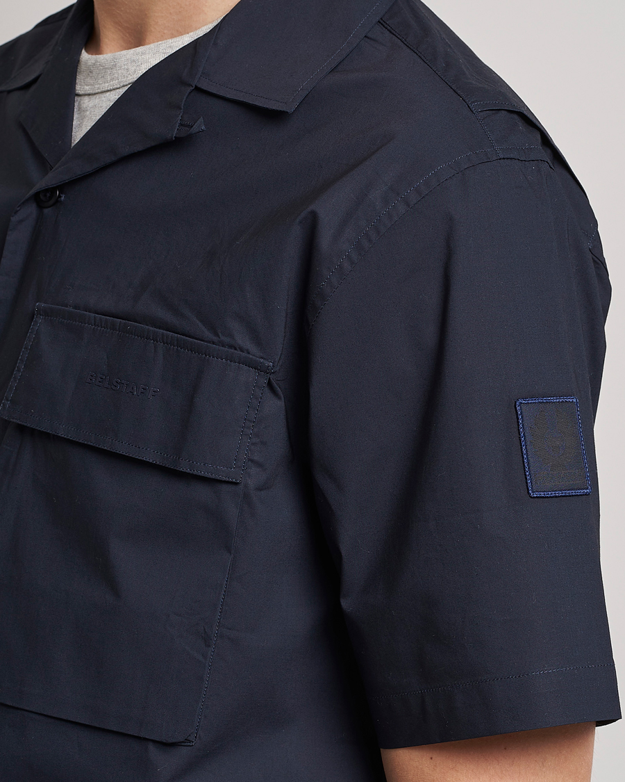 Herr | Skjortor | Belstaff | Rove Short Sleeve Shirt Dark ink