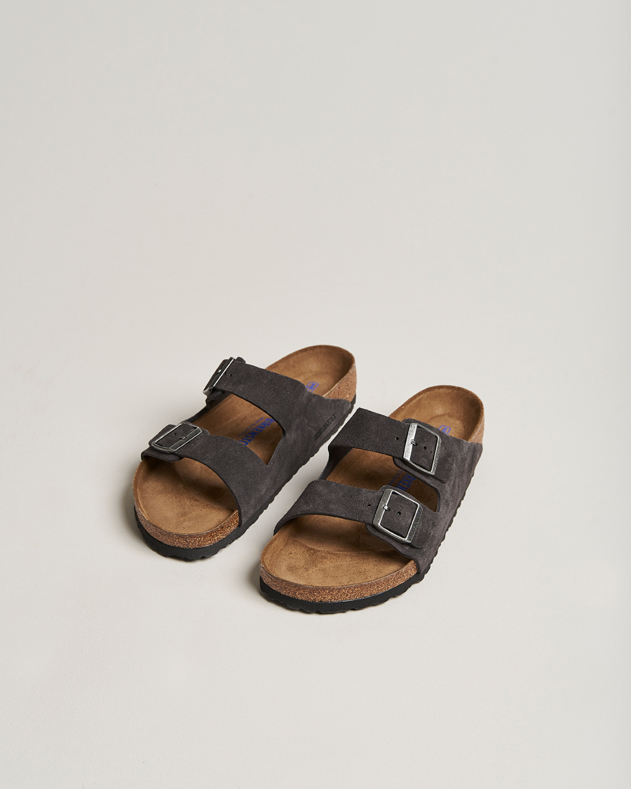 Herr | Sandaler & Tofflor | BIRKENSTOCK | Arizona Soft Footbed Velvet Grey Suede