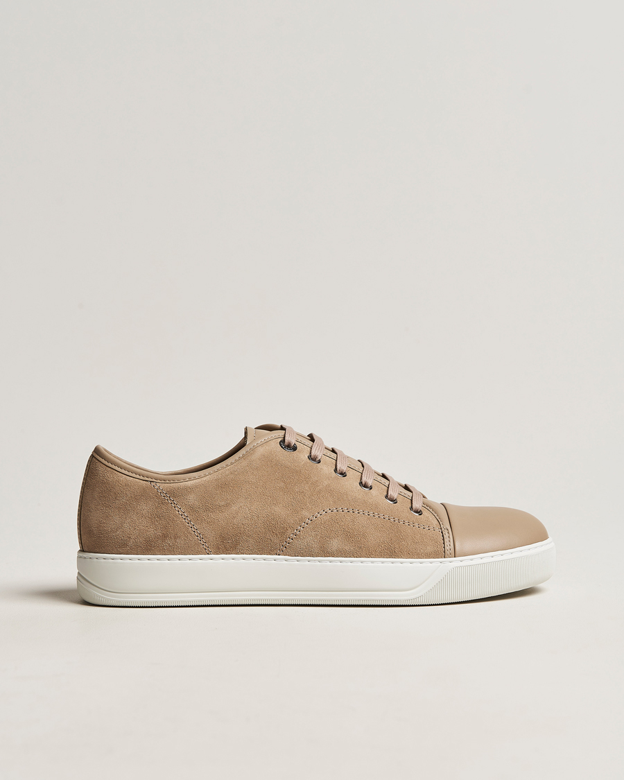 Herr | Lanvin Nappa Cap Toe Sneaker Taupe | Lanvin | Nappa Cap Toe Sneaker Taupe