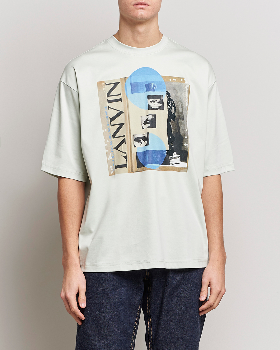 Herr | T-Shirts | Lanvin | Graphic Print T-Shirt Sage