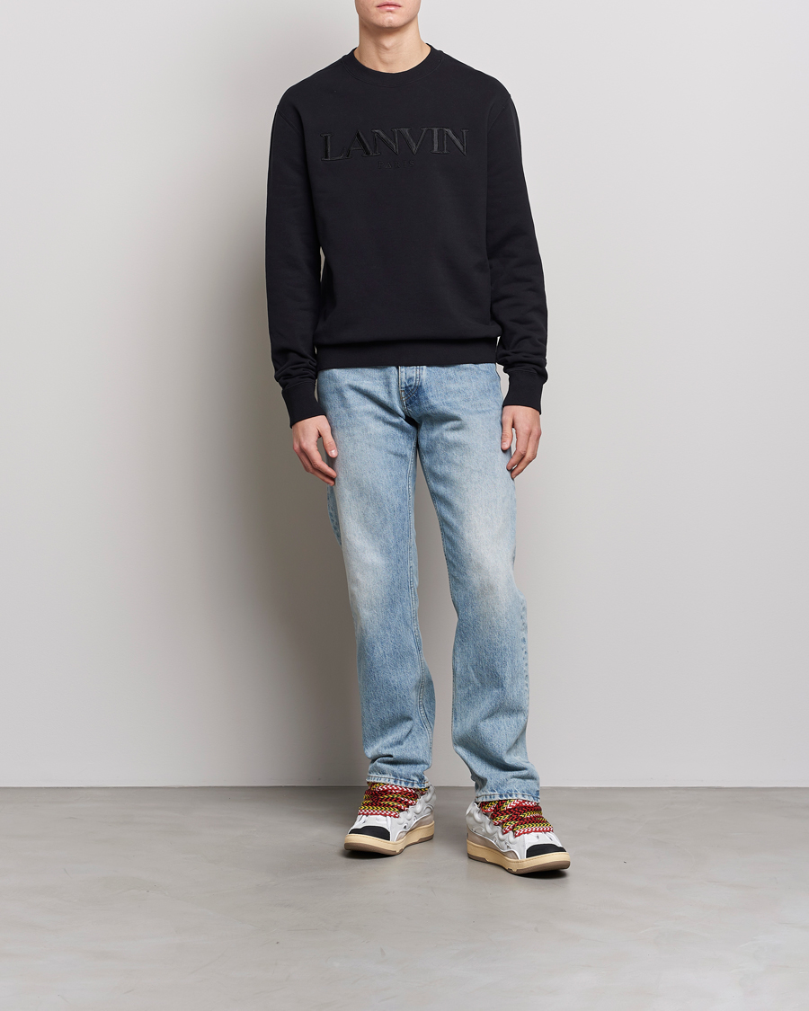 Herr | Tröjor | Lanvin | Logo Embroidered Sweatshirt Black