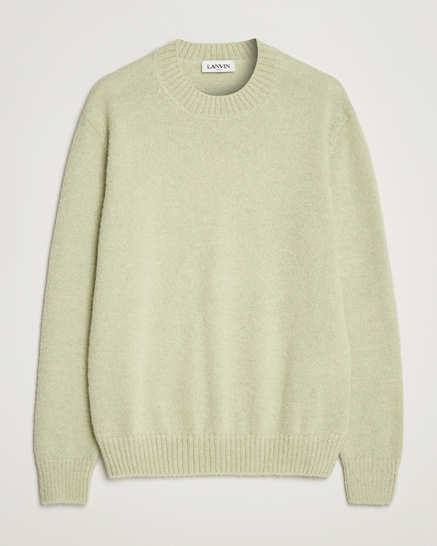 Herr | Tröjor | Lanvin | Brushed Mohair Sweater Sage