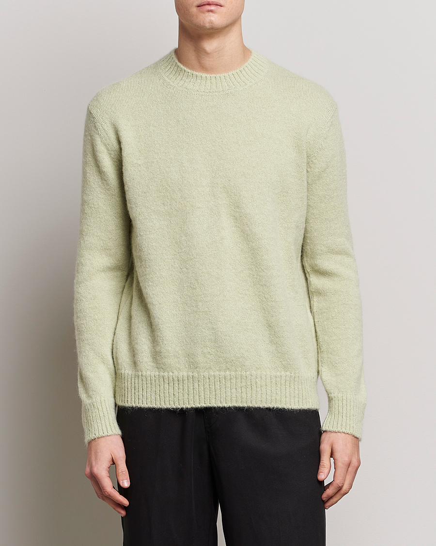 Herr | Tröjor | Lanvin | Brushed Mohair Sweater Sage