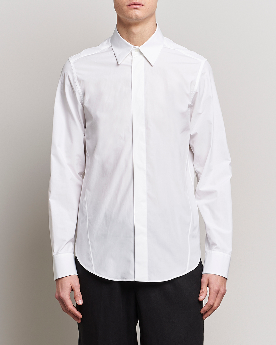 Herr | Skjortor | Lanvin | Slim Fit Poplin Shirt White