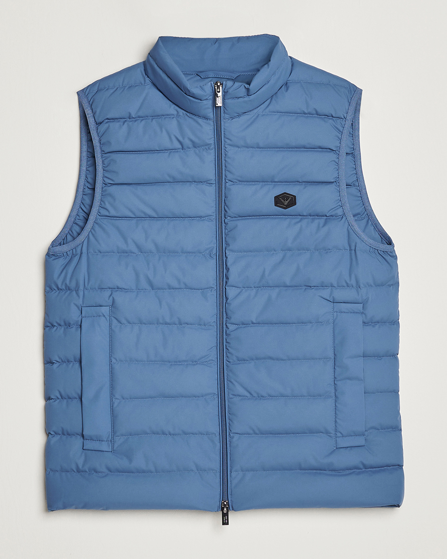 Herr | Västar | Emporio Armani | Light Vest Blue