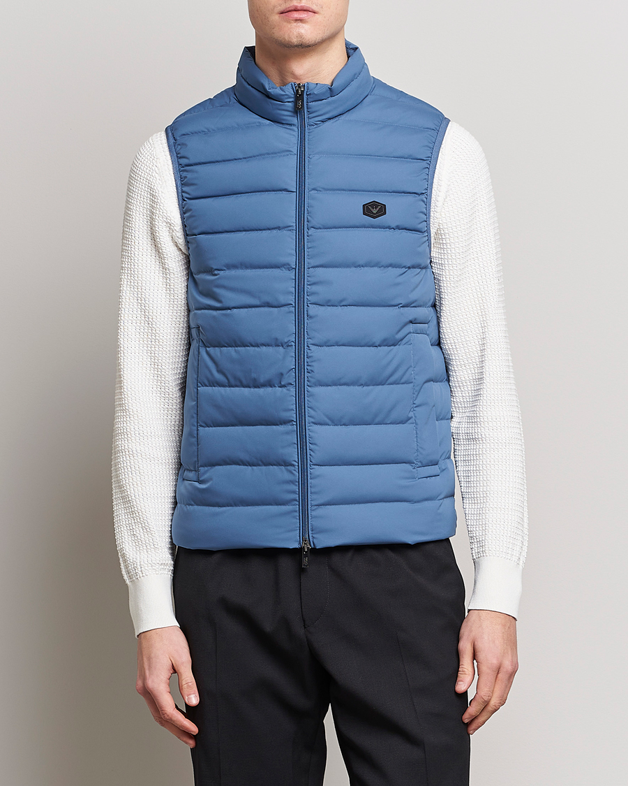 Herr | Västar | Emporio Armani | Light Vest Blue