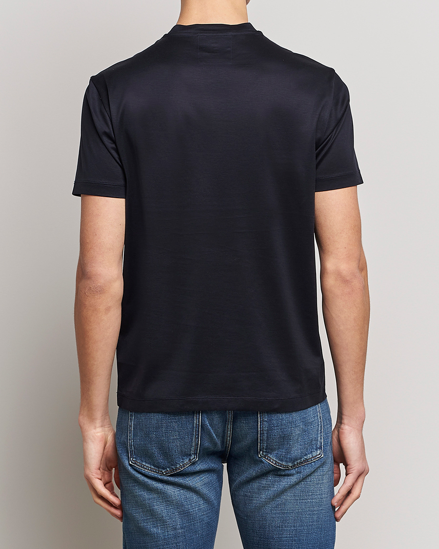 Herr | T-Shirts | Emporio Armani | Tencel T-Shirt Navy