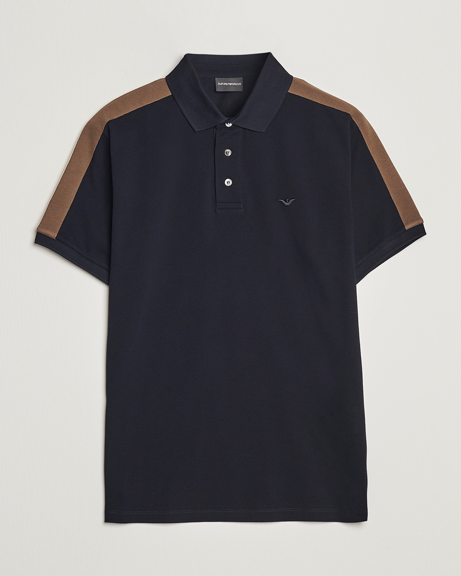 Herr | Pikéer | Emporio Armani | Mercerized Cotton Polo Navy