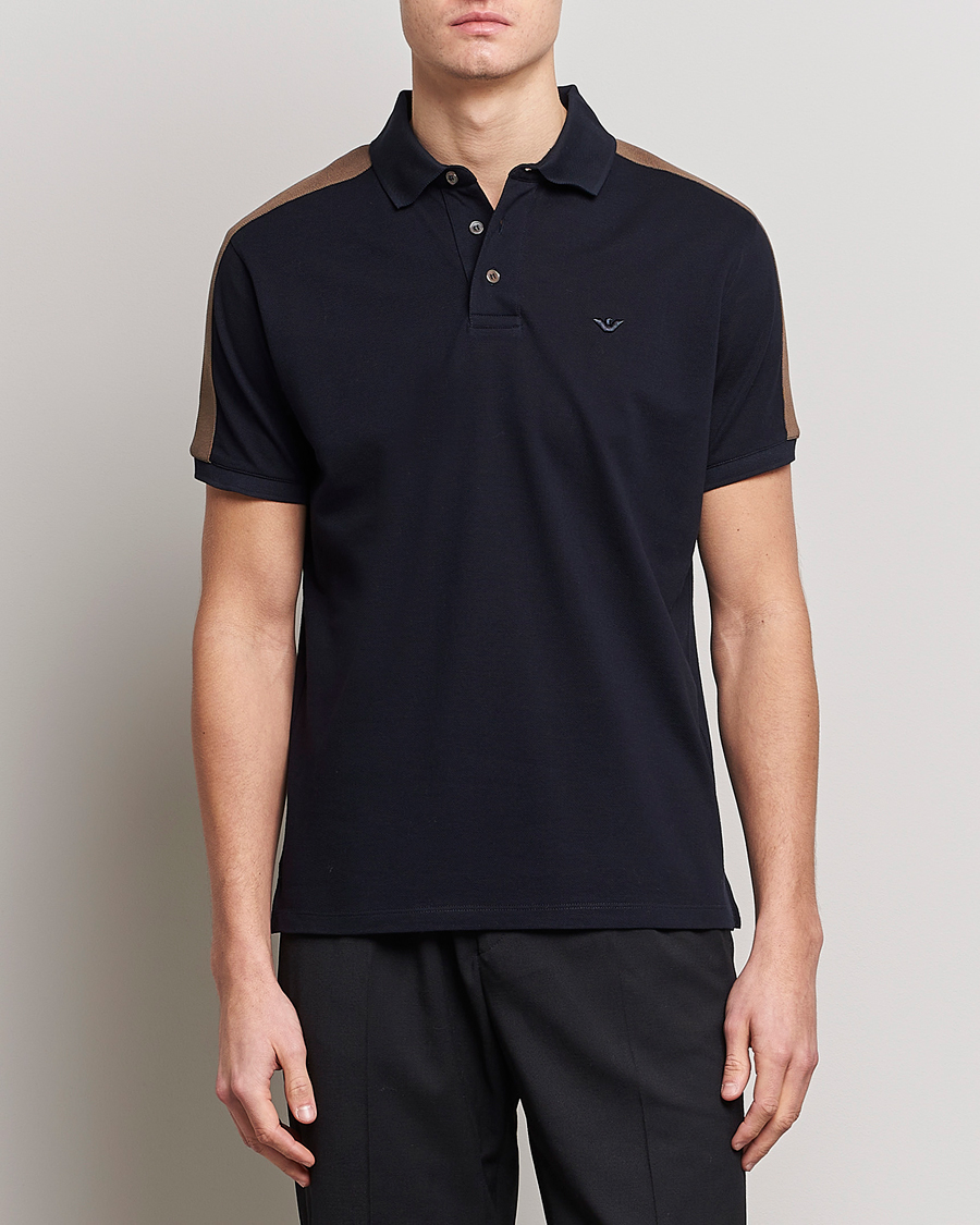 Herr | Pikéer | Emporio Armani | Mercerized Cotton Polo Navy