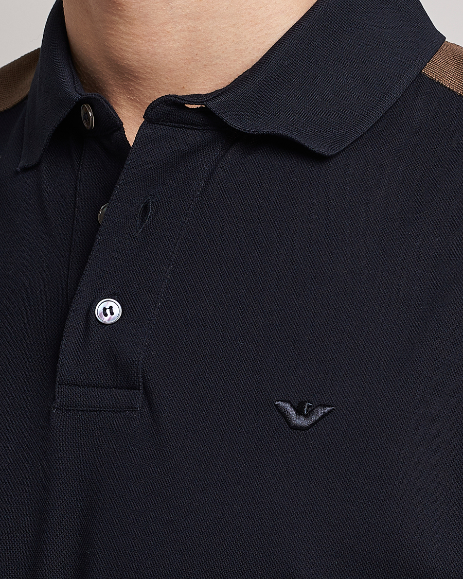 Herr | Pikéer | Emporio Armani | Mercerized Cotton Polo Navy