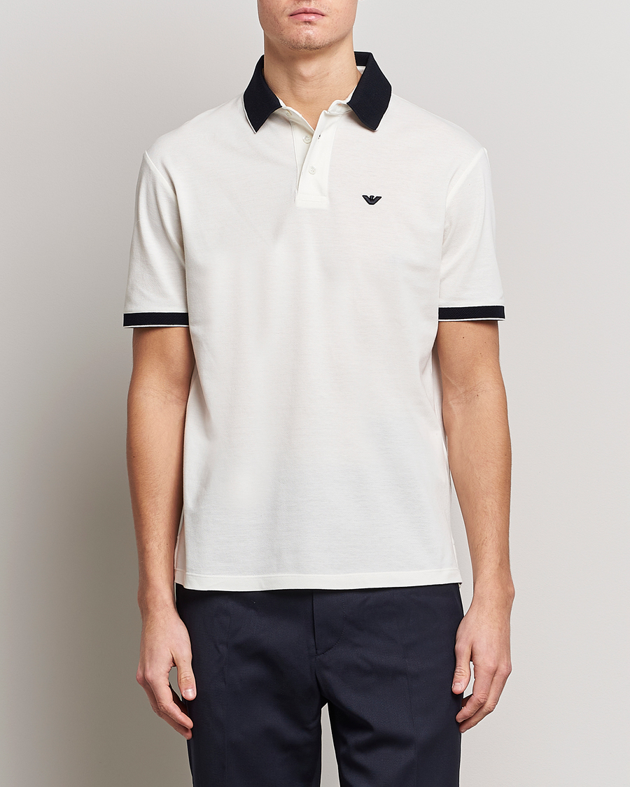 Herr | Pikéer | Emporio Armani | Contrast Polo White