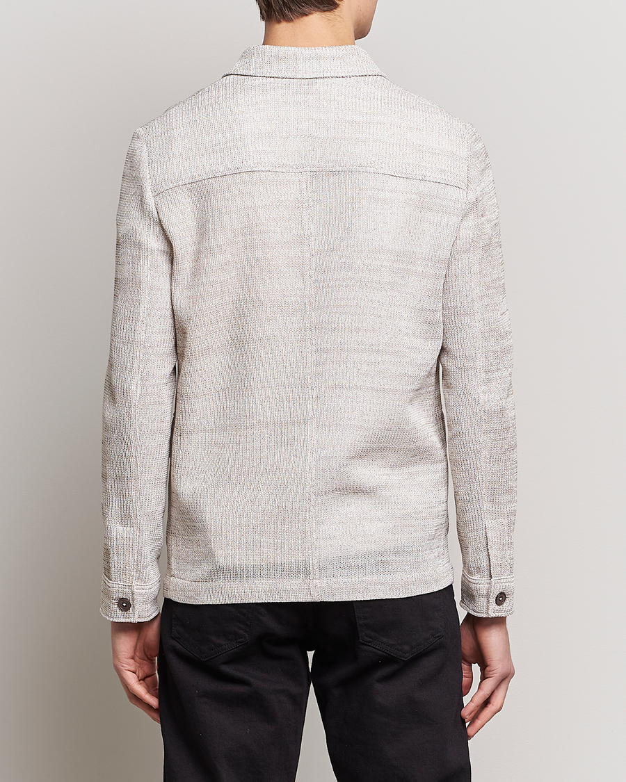Herr | Kavajer | Emporio Armani | Cotton Knitted Jacket Sand
