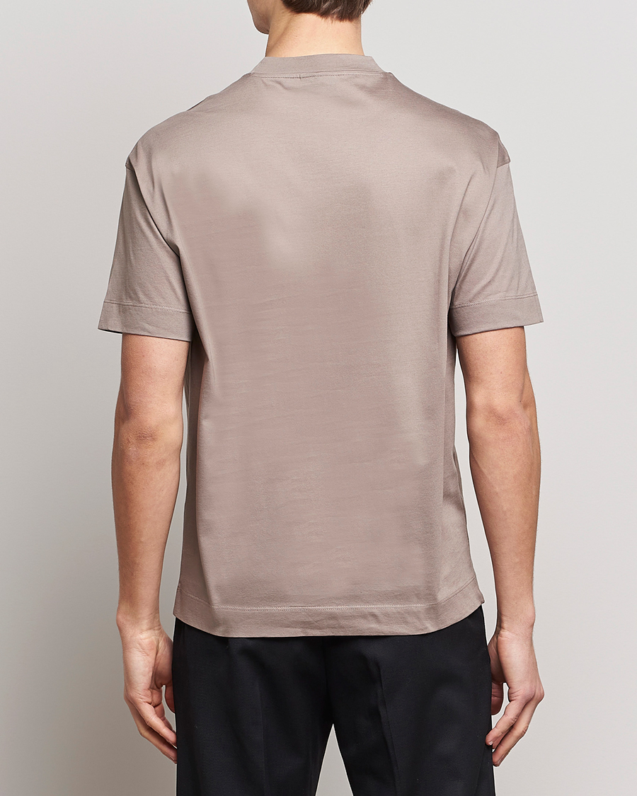 Herr | T-Shirts | Emporio Armani | Cotton T-Shirt Beige
