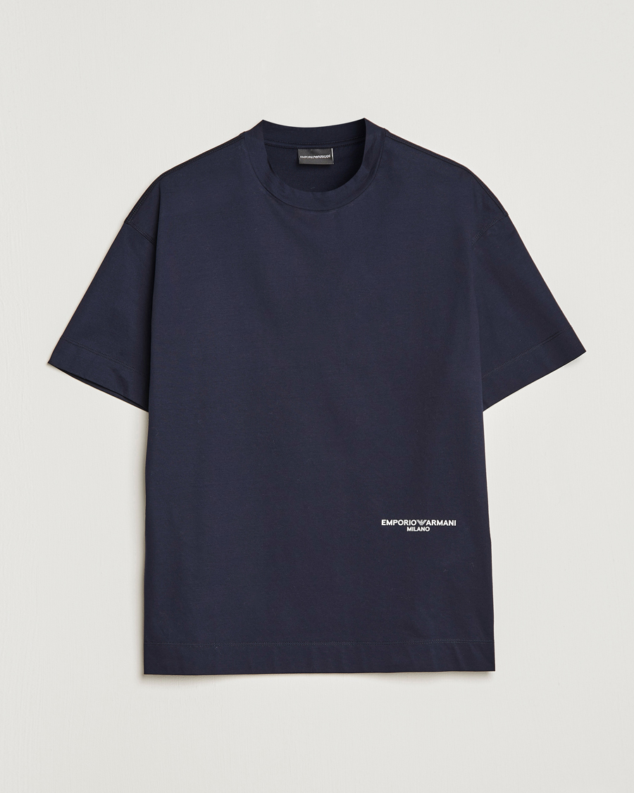 Herr | T-Shirts | Emporio Armani | Cotton T-Shirt Navy