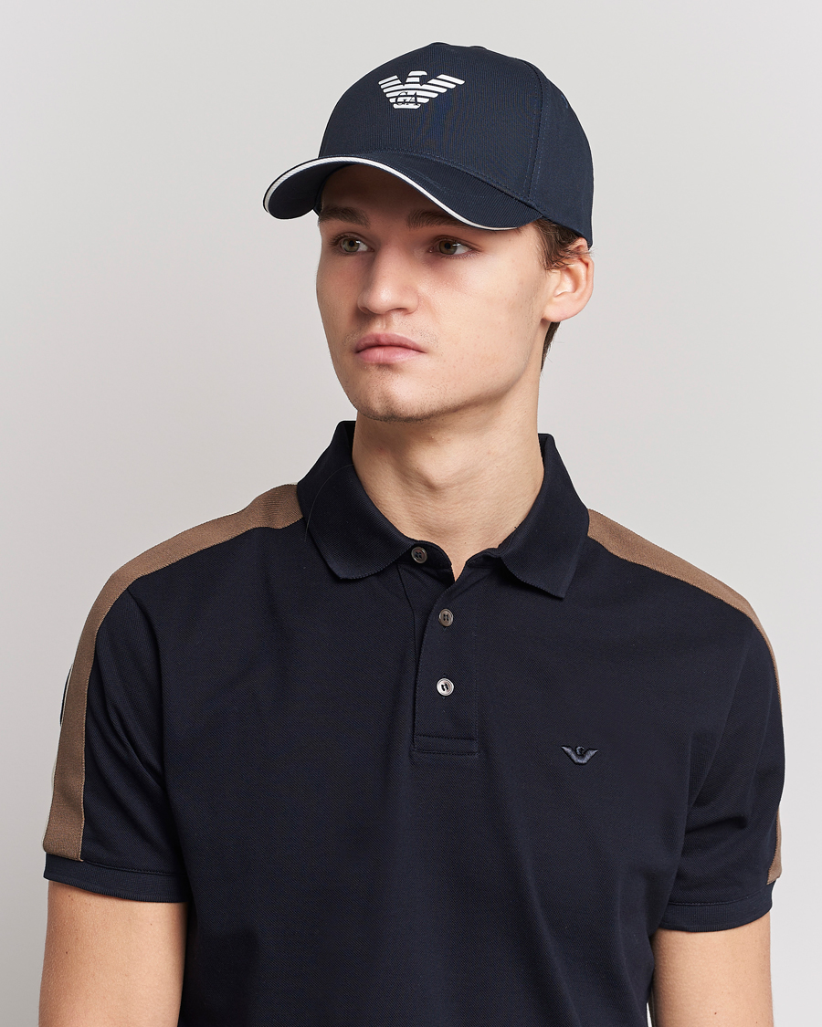 Herr | Emporio Armani Cotton Cap Navy | Emporio Armani | Cotton Cap Navy
