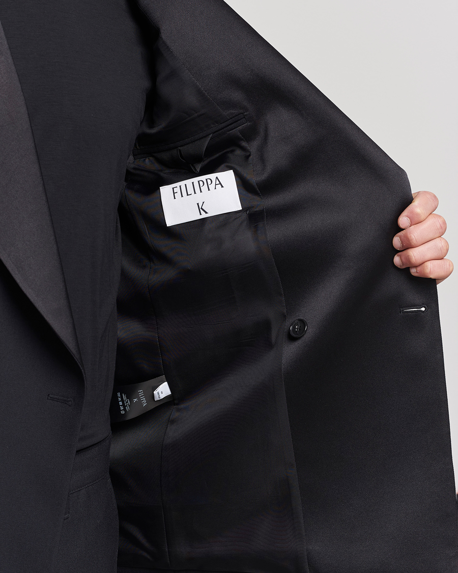 Herr | Kavajer | Filippa K | Tuxedo Blazer Black